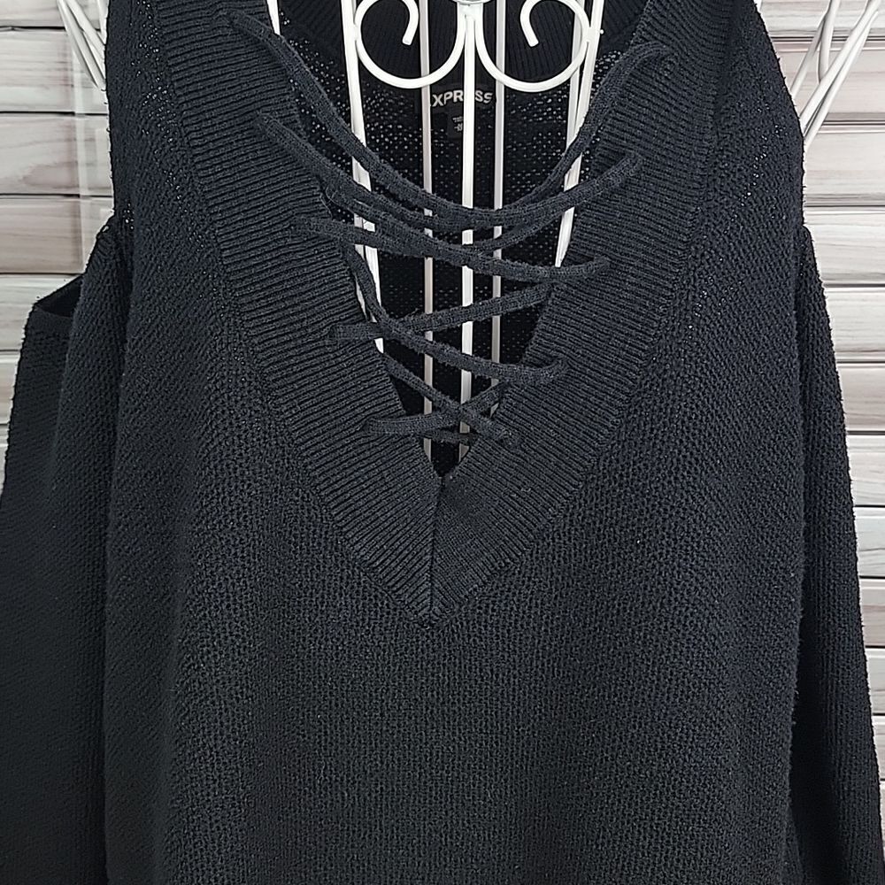 Express Sleeveless Sweater - Black Womens  Size M - Picture 4 of 12